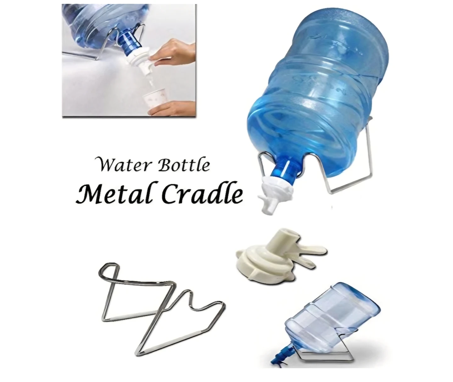 Water Bottle Metal Cradle with Spigot for 3-5 Gallon Bottles - photo 5