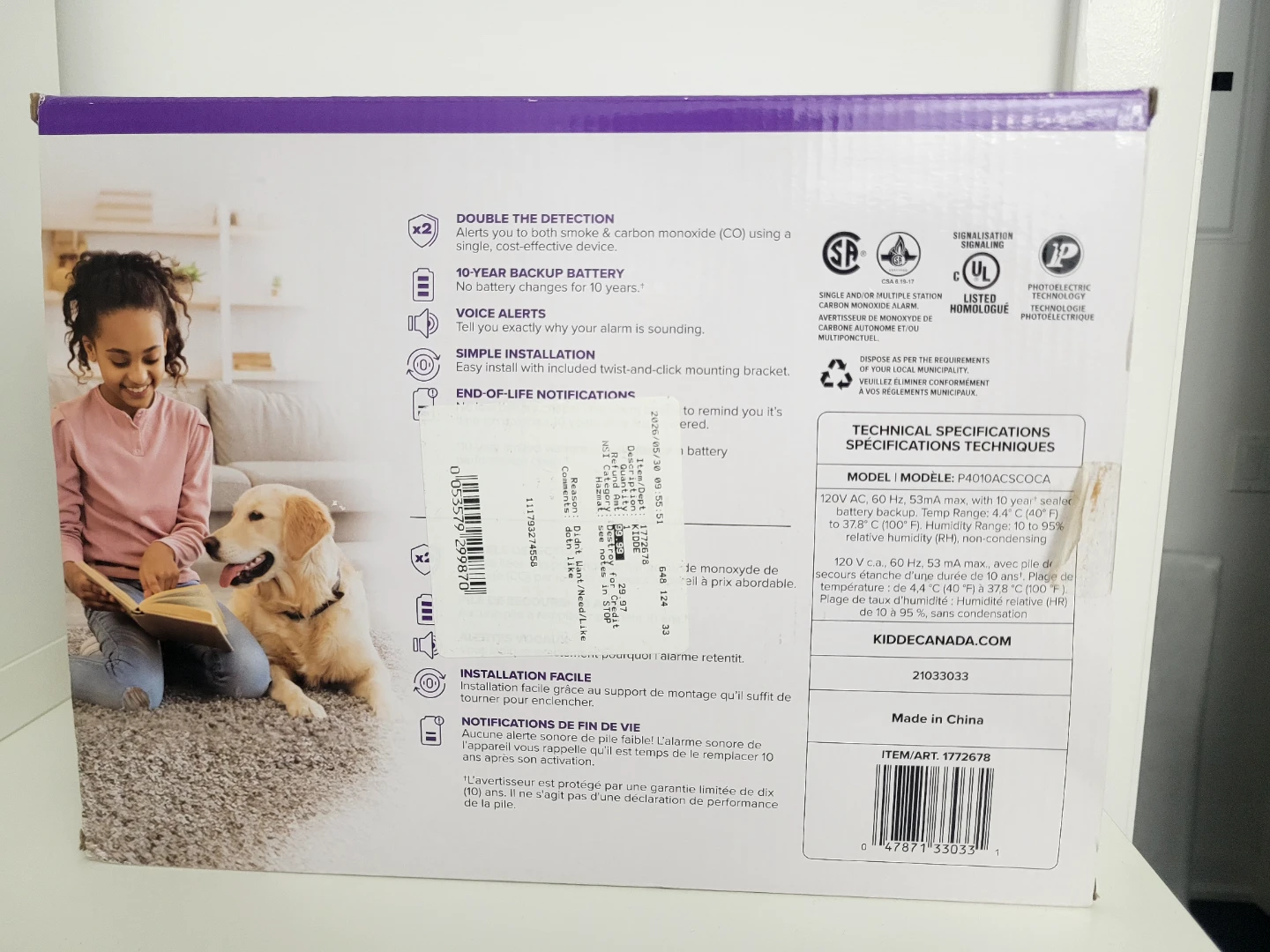 Kidde Smoke + Carbon Monoxide Alarm 2-Pack - photo 2