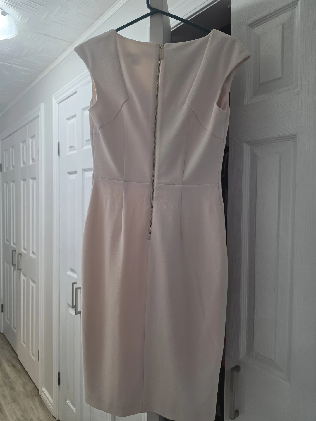 Cream Cap Sleeve Sheath Dress - photo 2