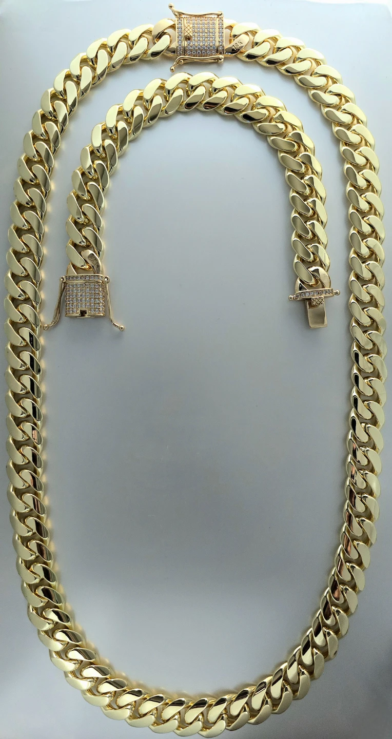 Cuban Link Chain Set
