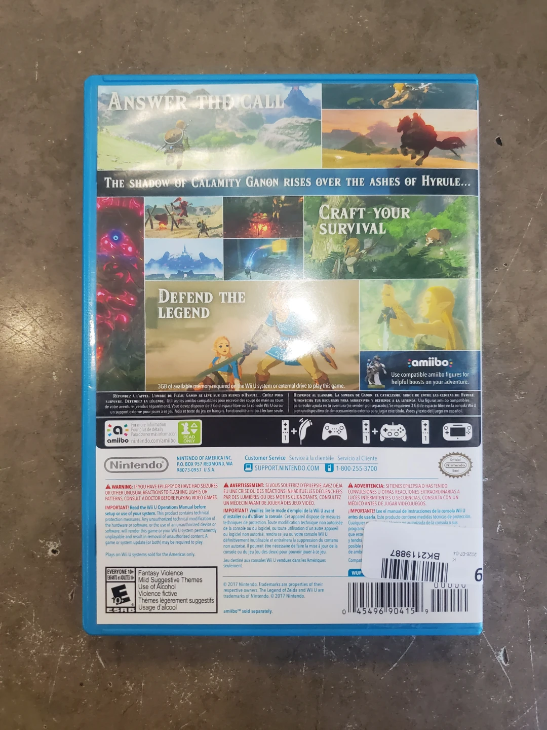 The Legend of Zelda: Breath of the Wild Wii U Game - photo 4