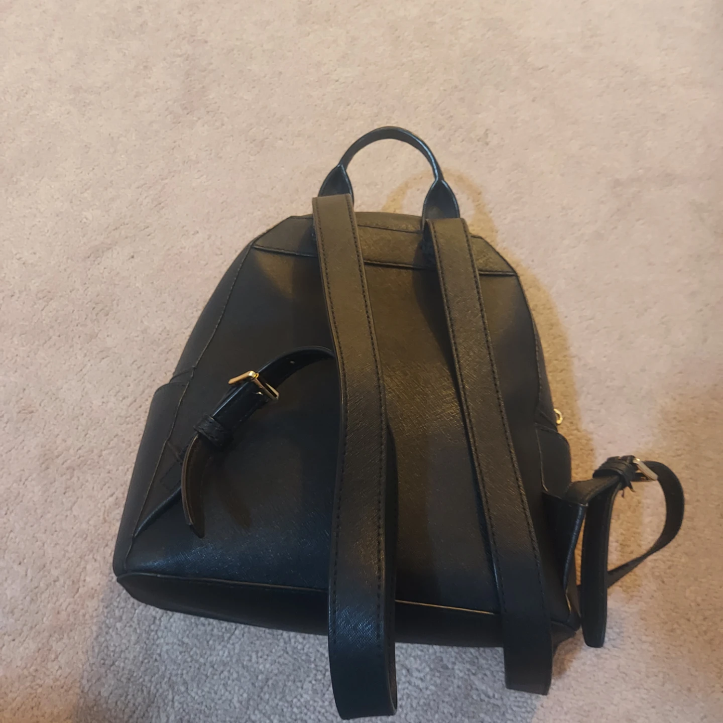 Michael Kors Black Backpack with Studded Hearts - photo 2
