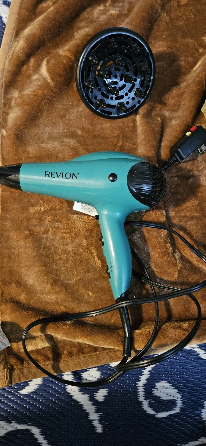 Revlon Teal Hair Dryer with Diffuser