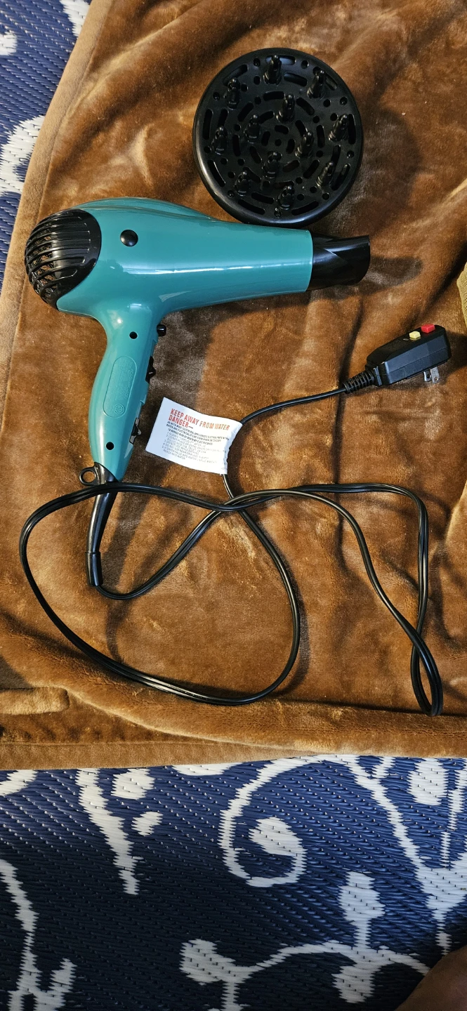 Revlon Teal Hair Dryer with Diffuser - photo 3