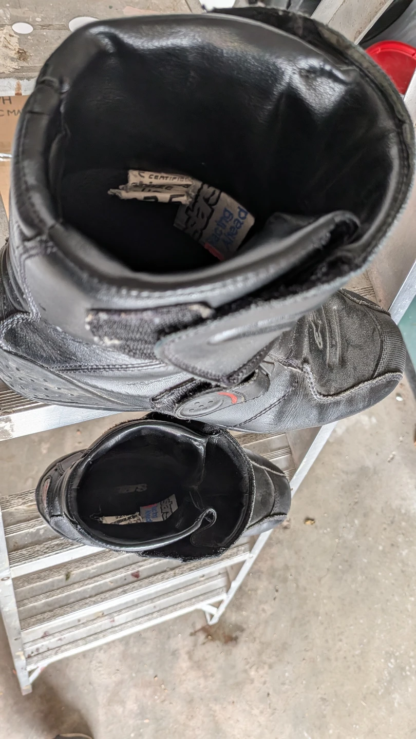 Alpinestars Black Motorcycle Boots size 9.5