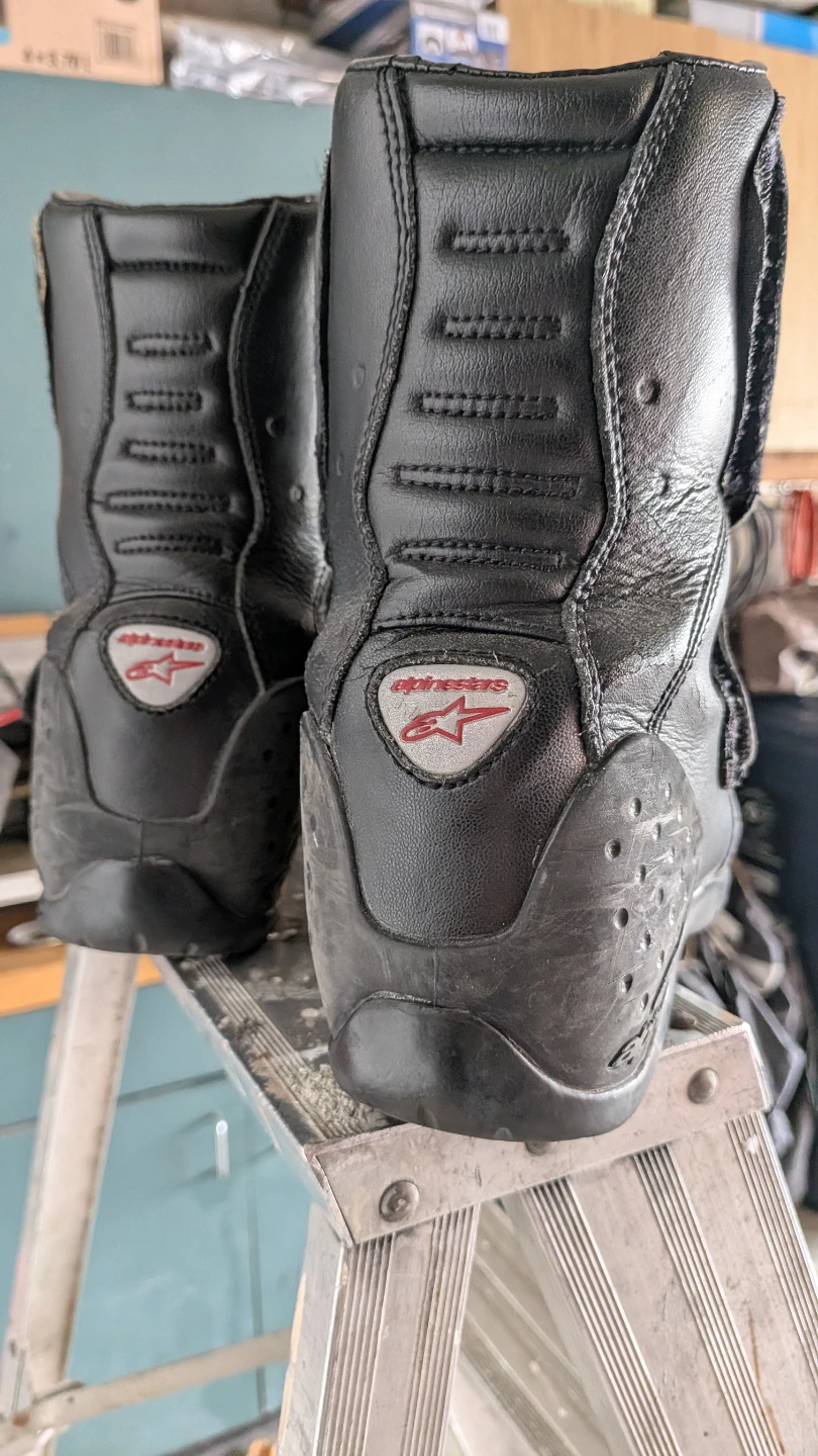 Alpinestars Black Motorcycle Boots size 9.5 - photo 2