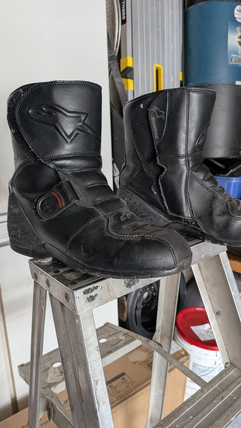 Alpinestars Black Motorcycle Boots size 9.5 - photo 4