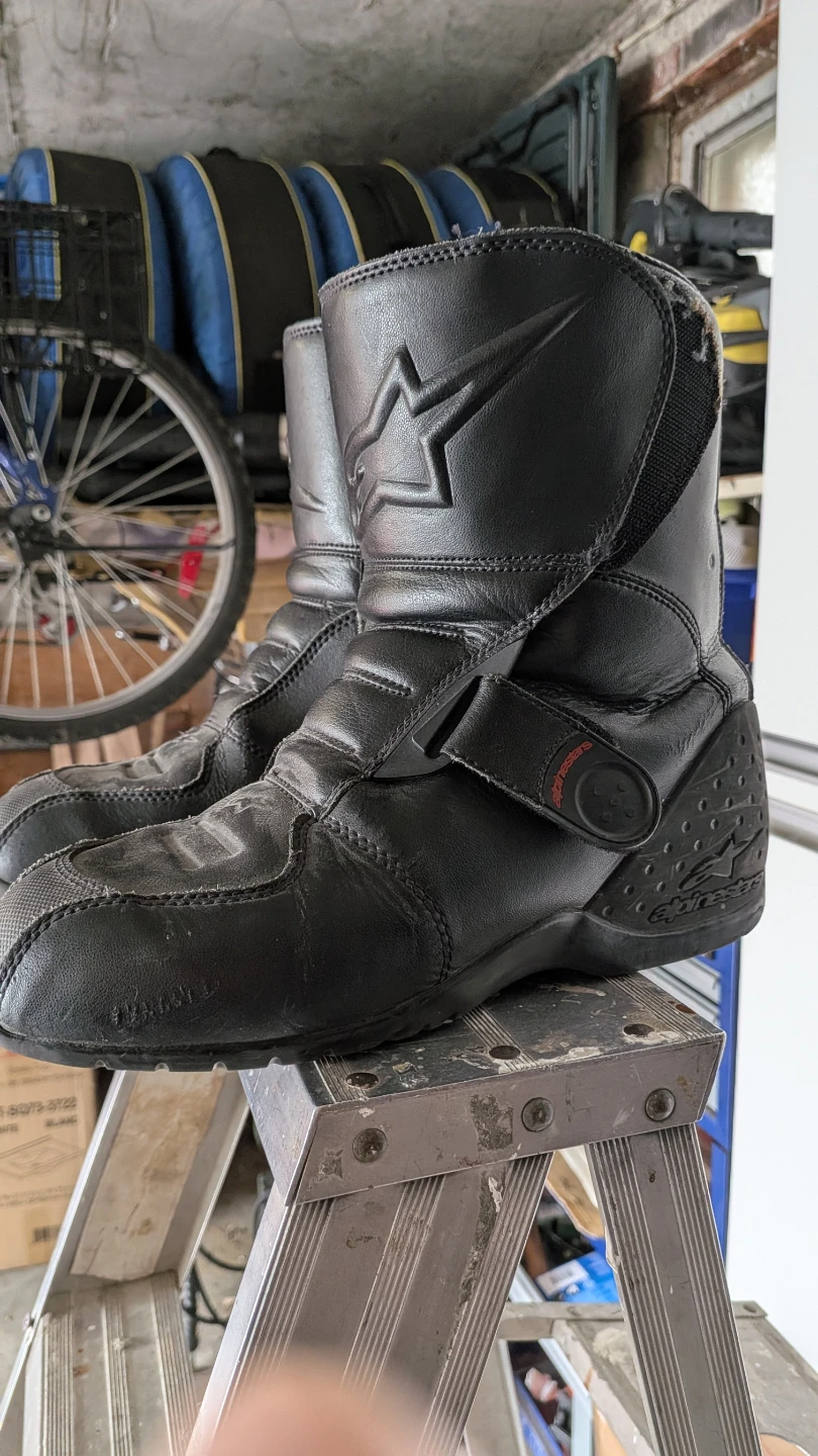 Alpinestars Black Motorcycle Boots size 9.5 - photo 5