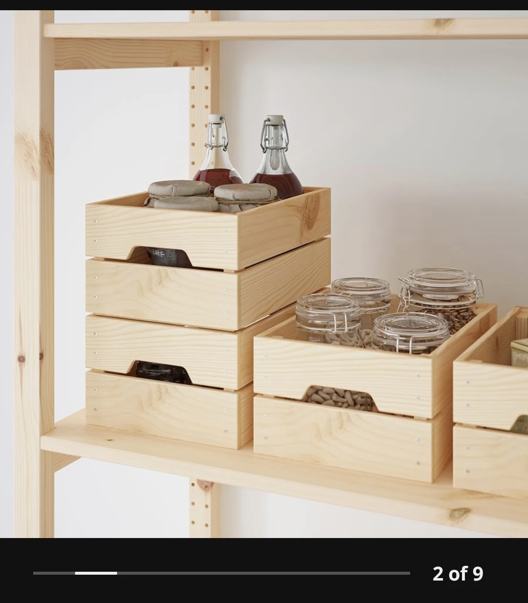 IKEA KHAGGSLLD Wooden Crate - photo 5