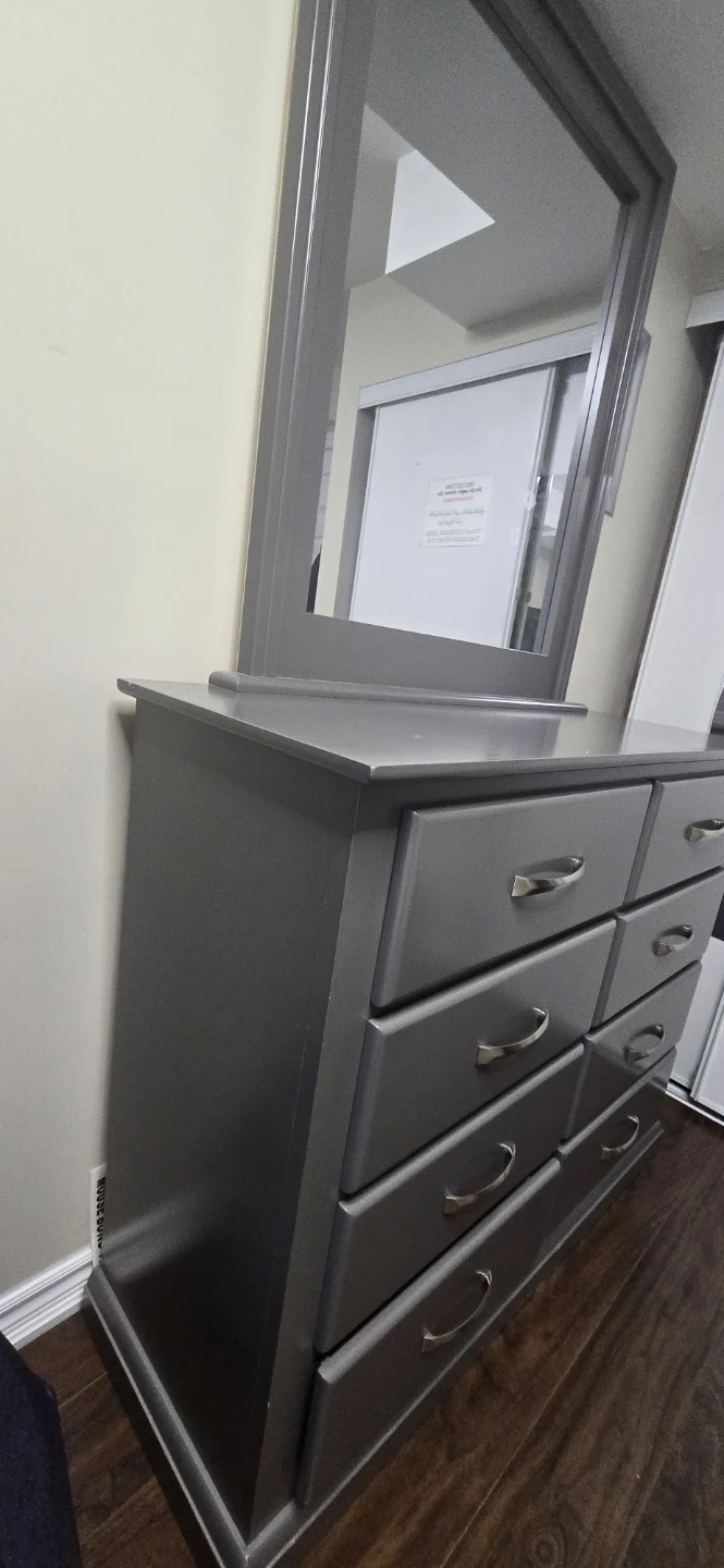 Huge Grey Dresser with Mirror  new - photo 2