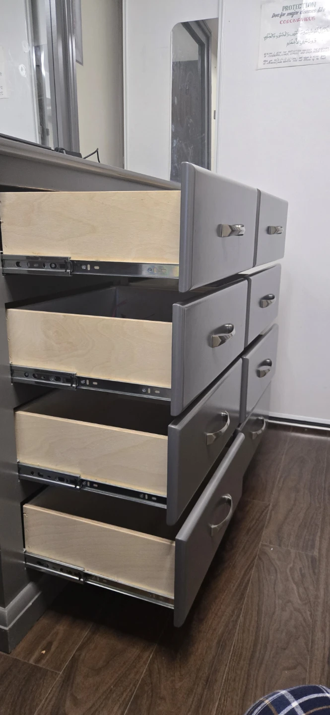 Huge Grey Dresser with Mirror  new - photo 5