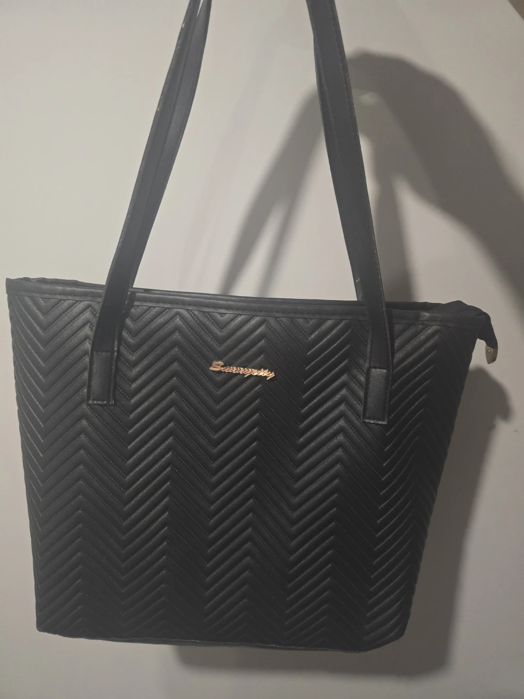 Seagulllady Quilted Tote Bag - Black - photo 2