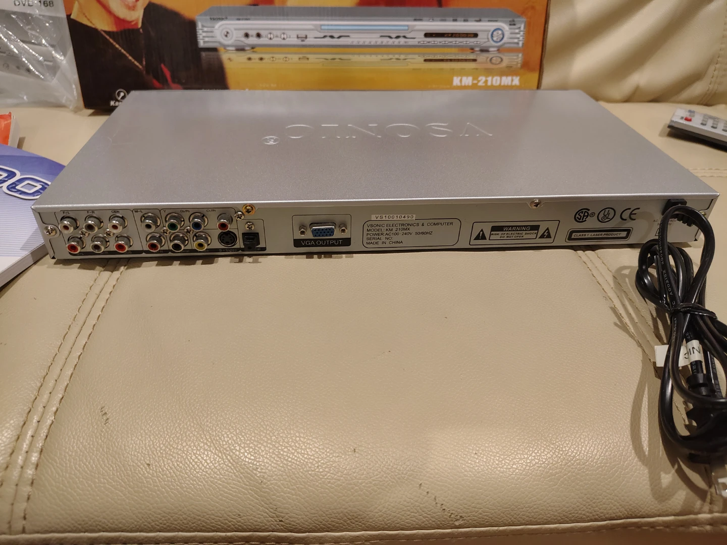 VSONIC KM-210MX Karaoke DVD Player with Remote - photo 3