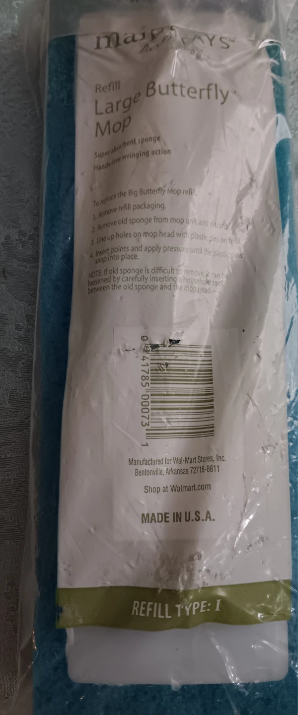 Mains Home Refill Large Butterfly Mop - photo 2