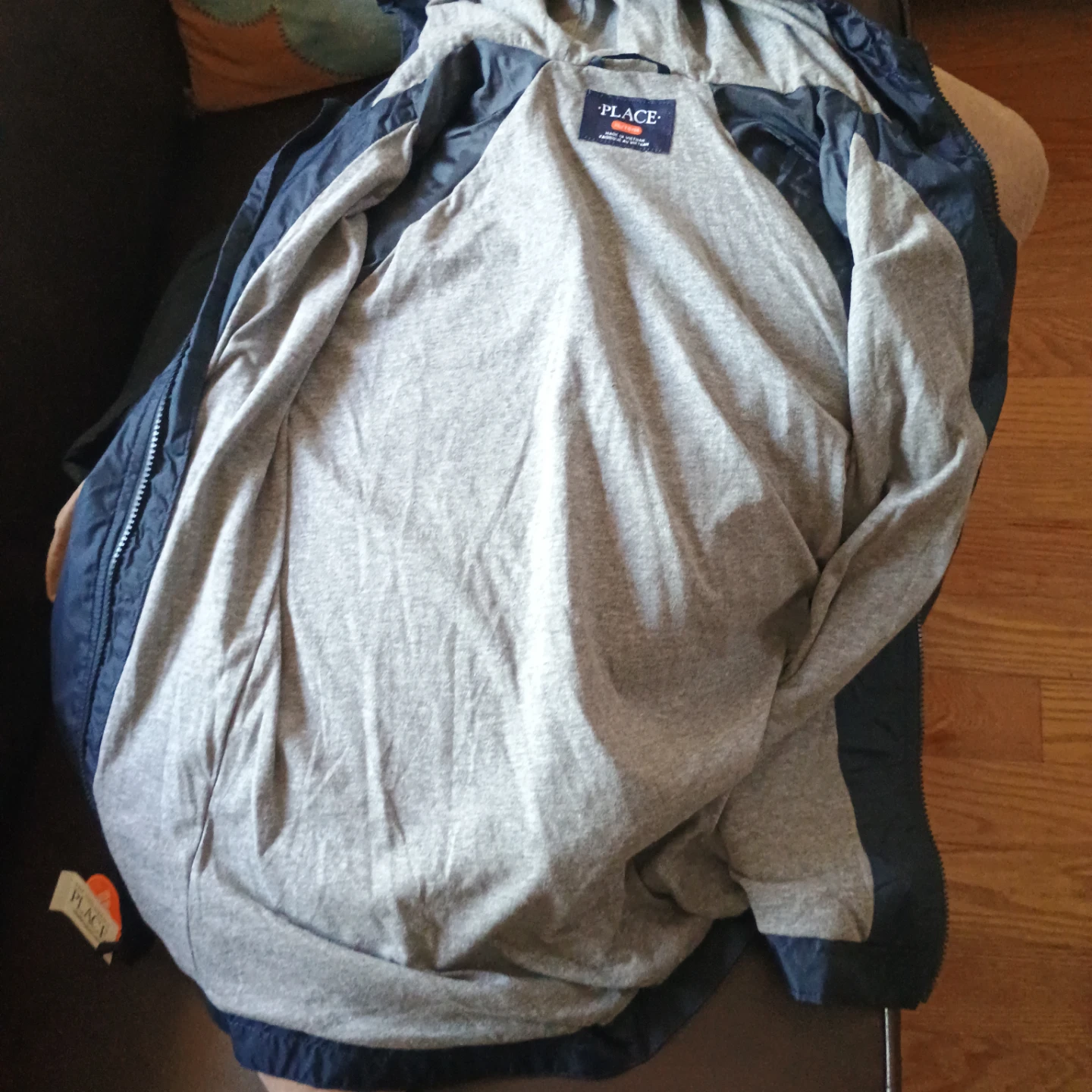 The Place Navy Blue Water and Wind Resistant Jacket XL/TG 14 - photo 3