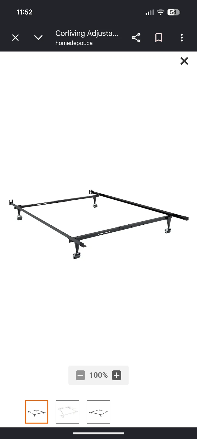 Metal bed frame for twin / twin XL