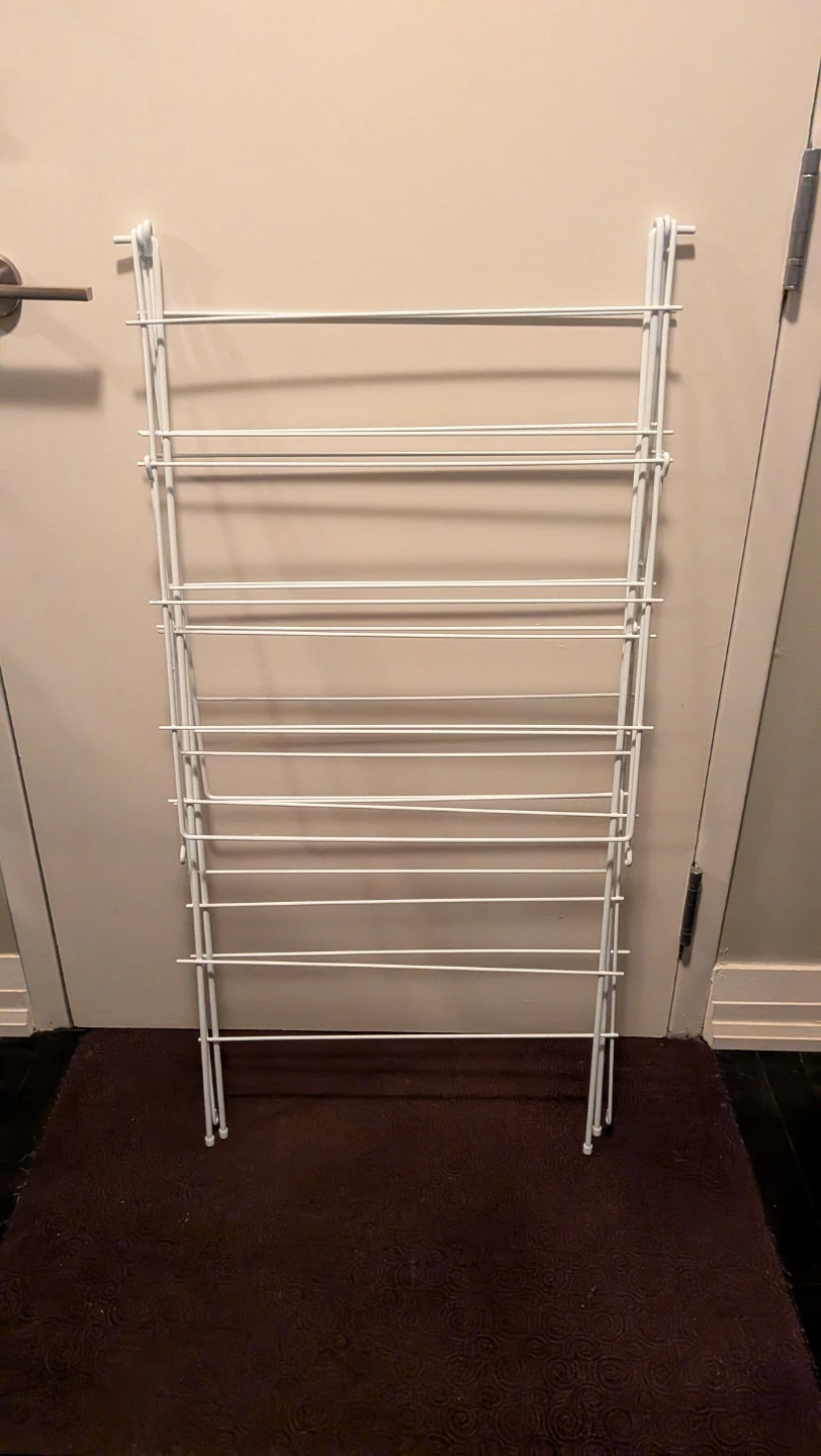 White Metal Drying Rack