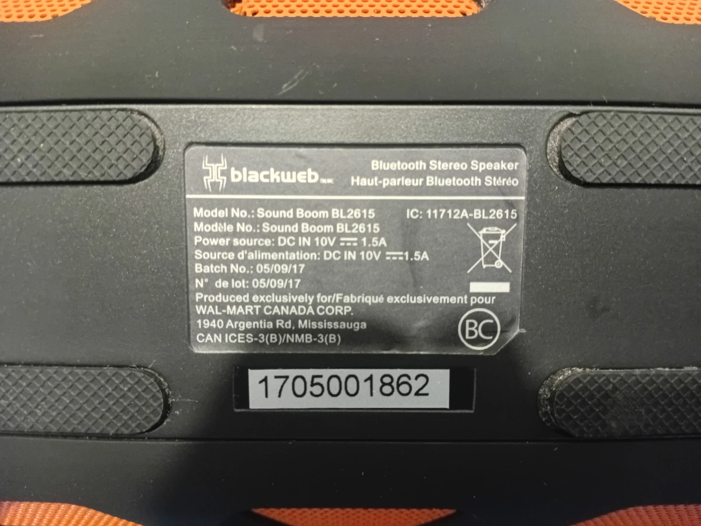 Blackweb Sound Boom BL2615 Bluetooth Speaker - photo 3