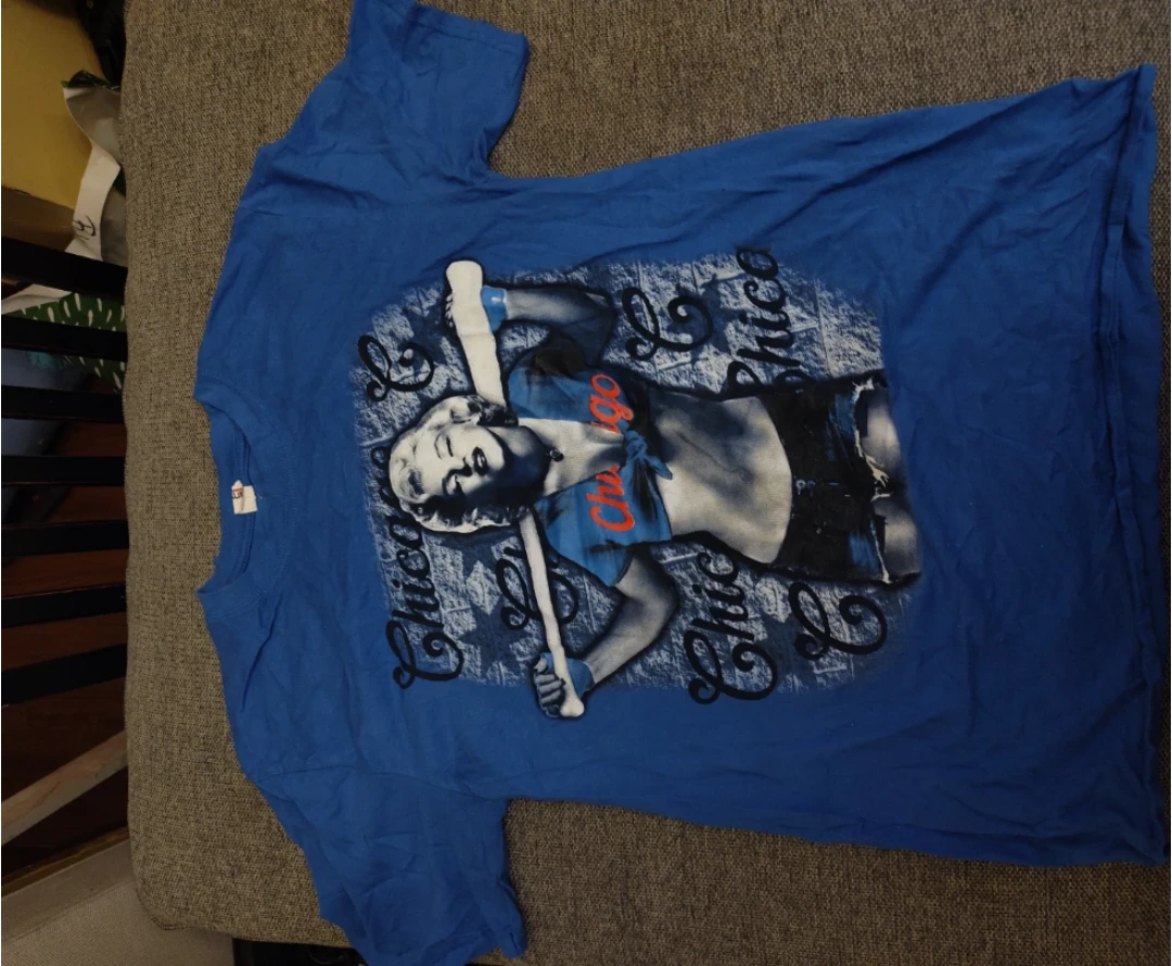 Blue Marilyn Monroe Chicago T-Shirt