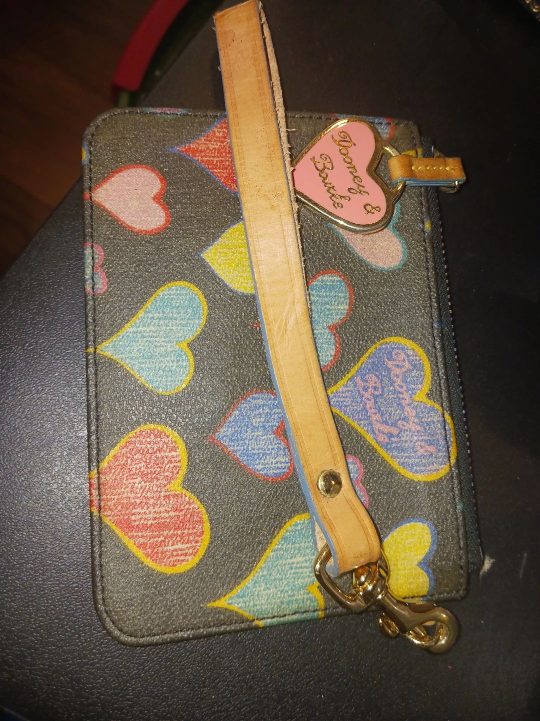 Dooney & Bourke Heart Print Wristlet