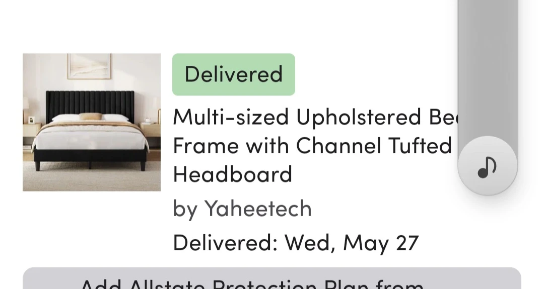 NEED GONE TODAY Queen Upholstered Bed Frame - Black - photo 5