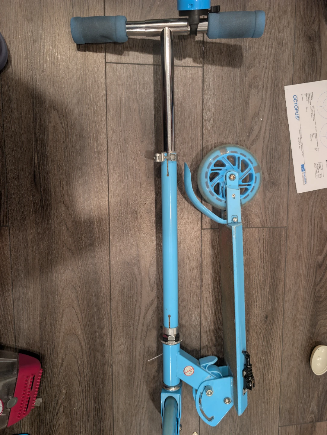 Light Blue Scooter with Bell for kid 5-6 years - photo 2