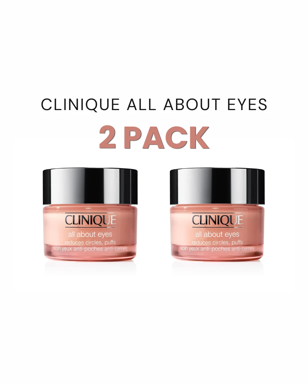 Clinique All About Eyes Eye Cream - 15ml (2 Pack)