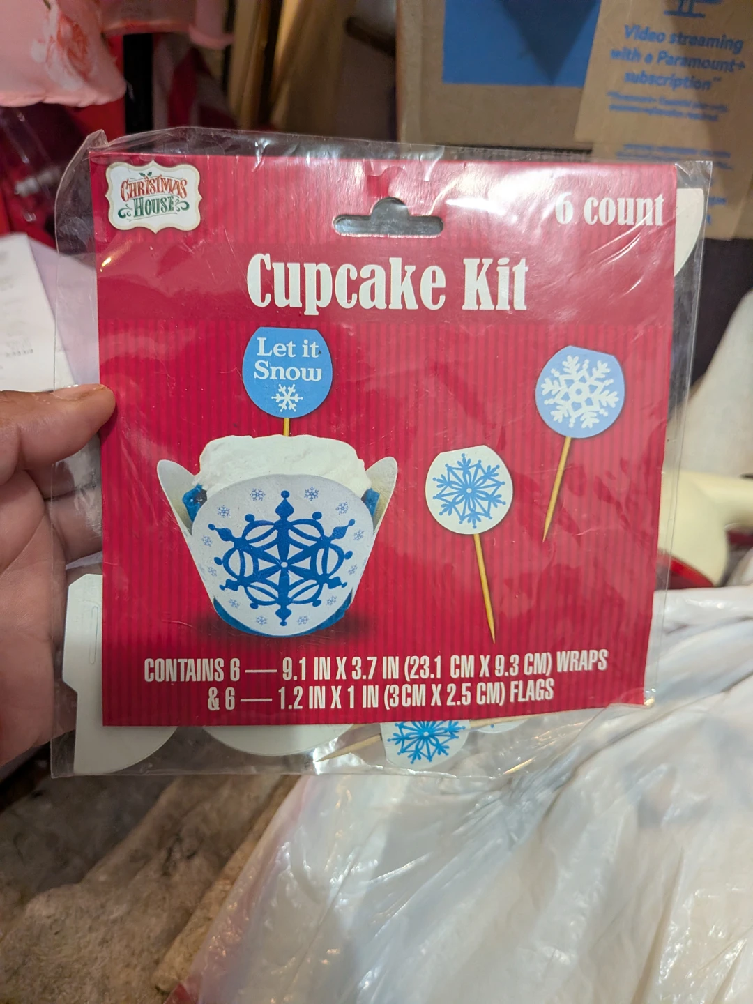 Christmas House Cupcake Kit - 6 Count