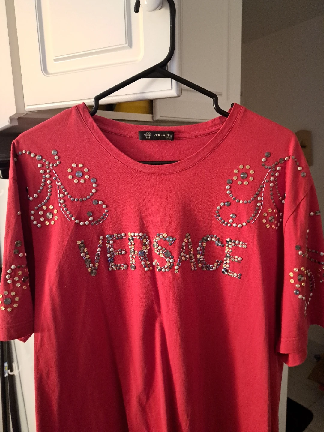 Versace Red Studded T-Shirt