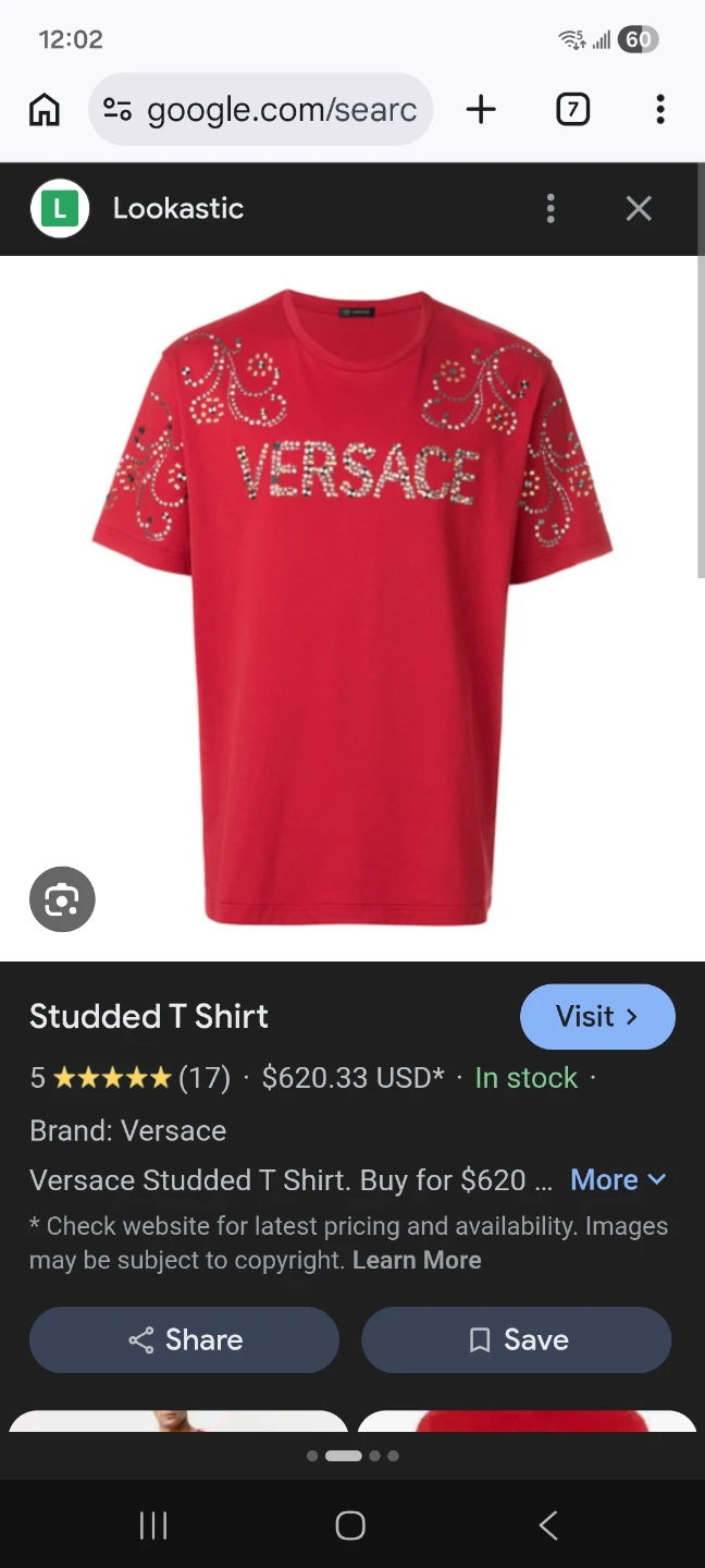 Versace Red Studded T-Shirt - photo 2
