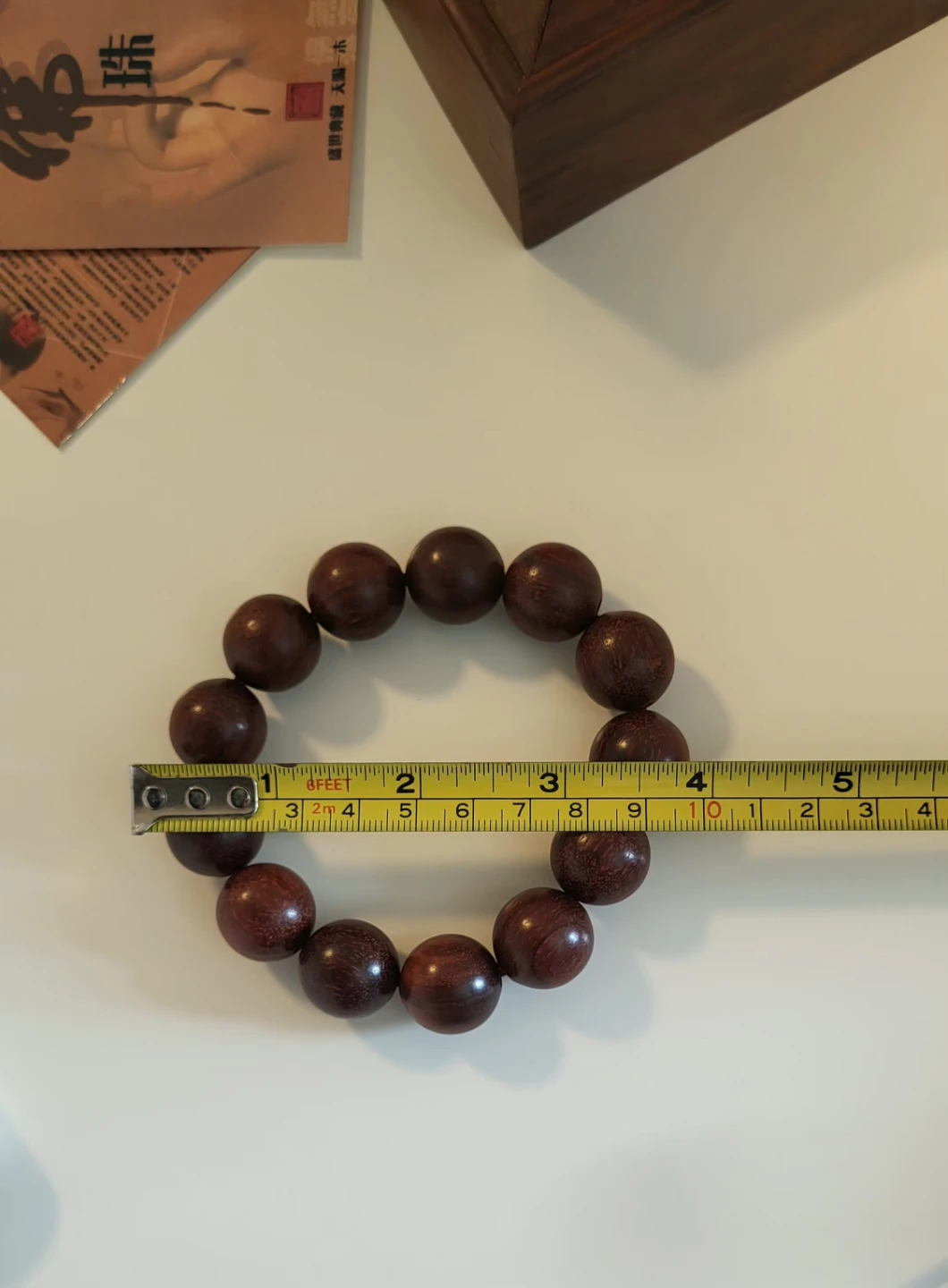 Sandalwood Beaded Bracelet with Decorative Box - photo 3