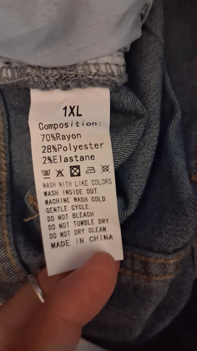 Women's Blue Denim Jeans Size 1XL - photo 3