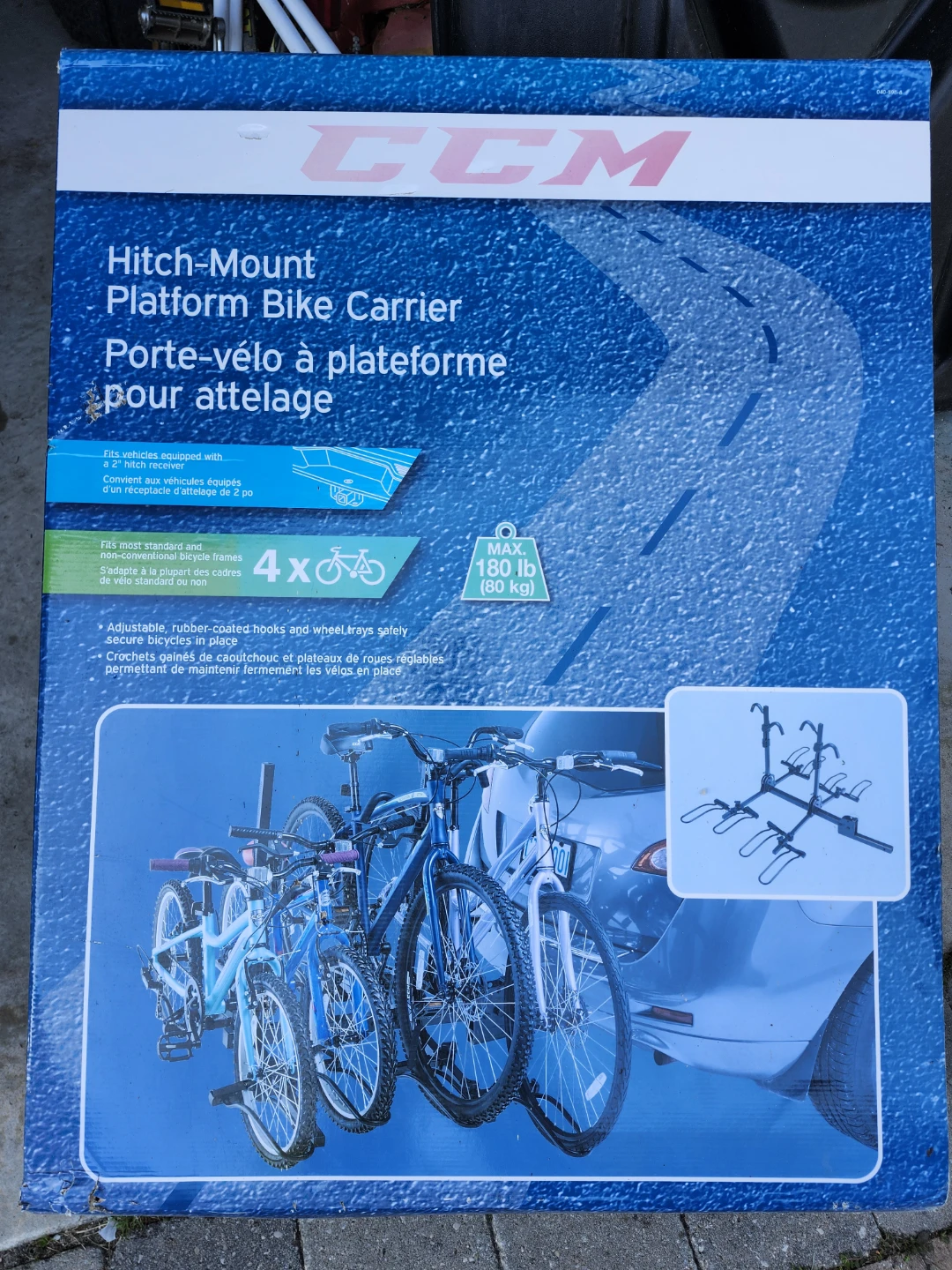 CCM Hitch-Mount Platform Bike Carrier