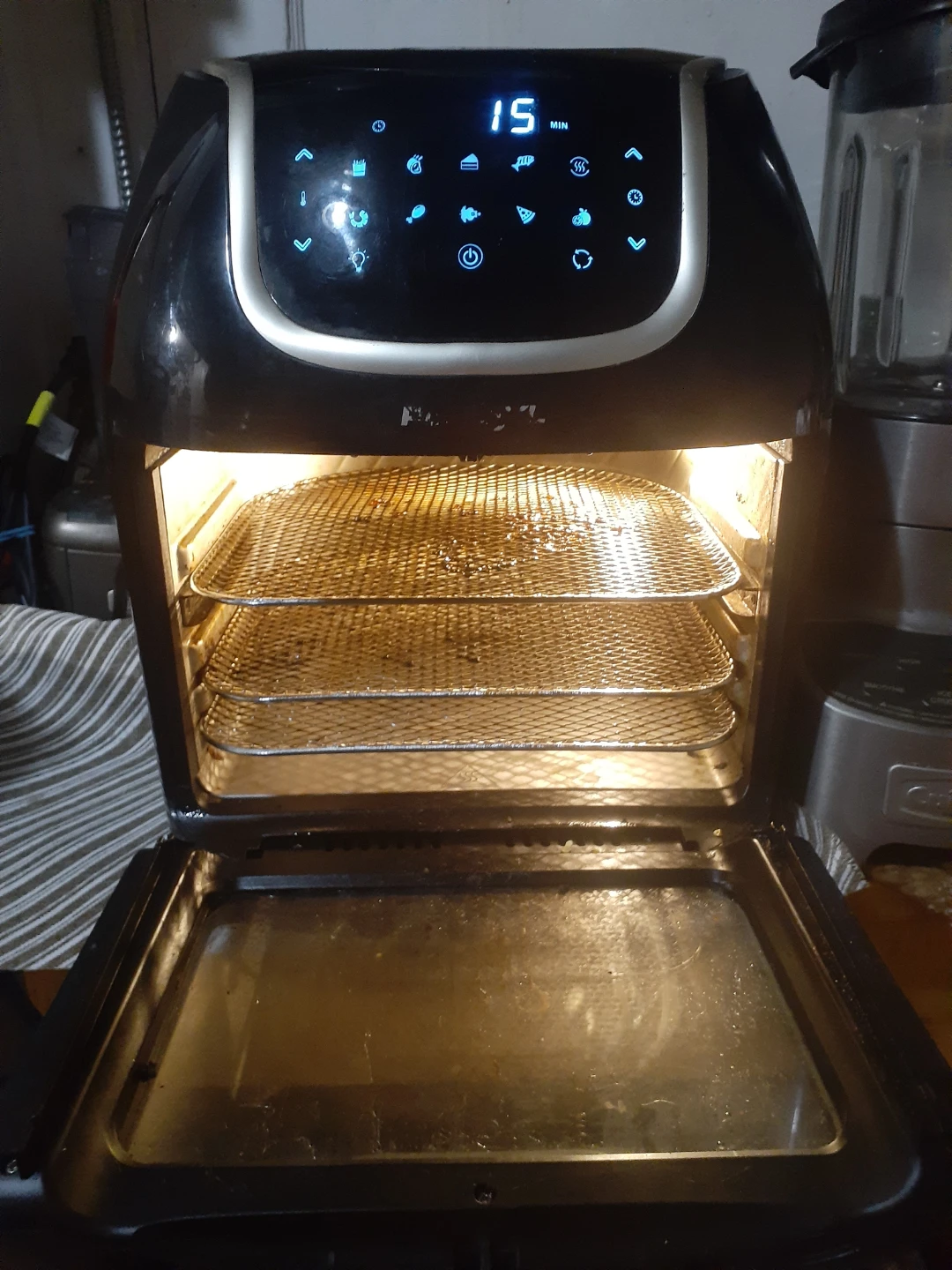 Black Air Fryer Oven with Digital Display - photo 2