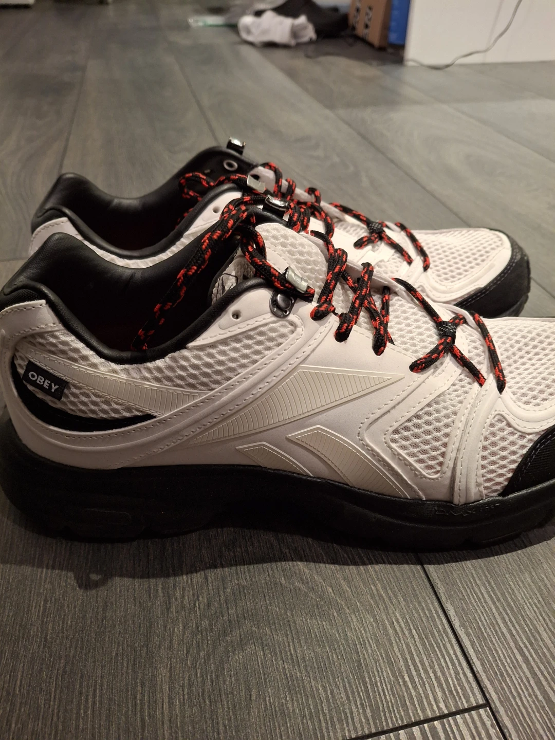OBEY Reebok Road Plus VI Sneakers - White/Black - photo 4
