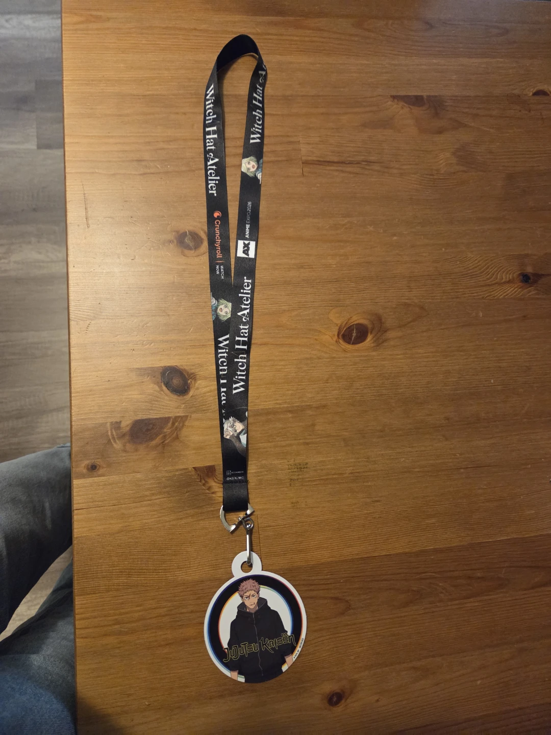 Jujutsu Kaisen Lanyard with Yuji Itadori Charm