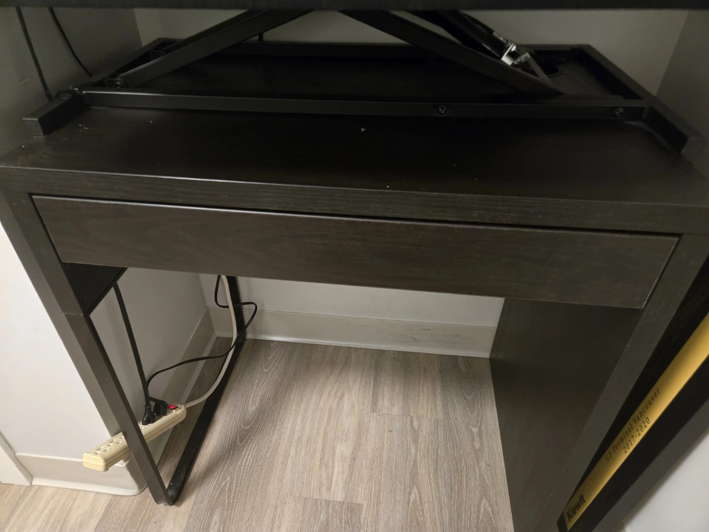 IKEA Micke Desk with Drawer and standing platform. - photo 2