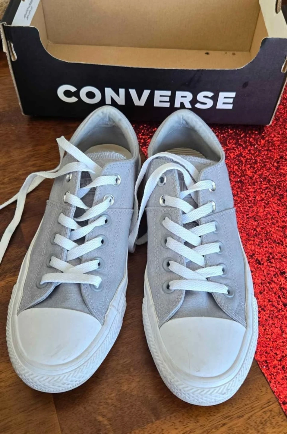 Women's Converse Shoes 7.5 Madison OX Grey White