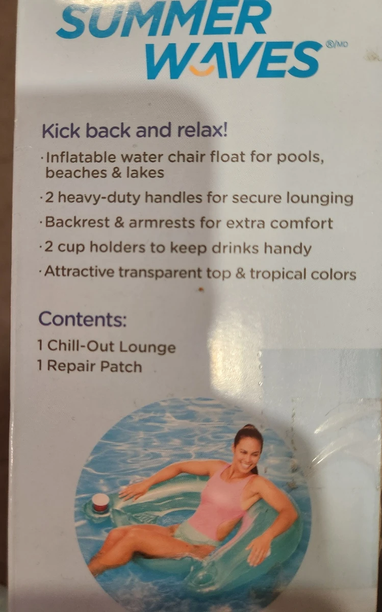 Adult pool lounge float with cup holder - photo 4