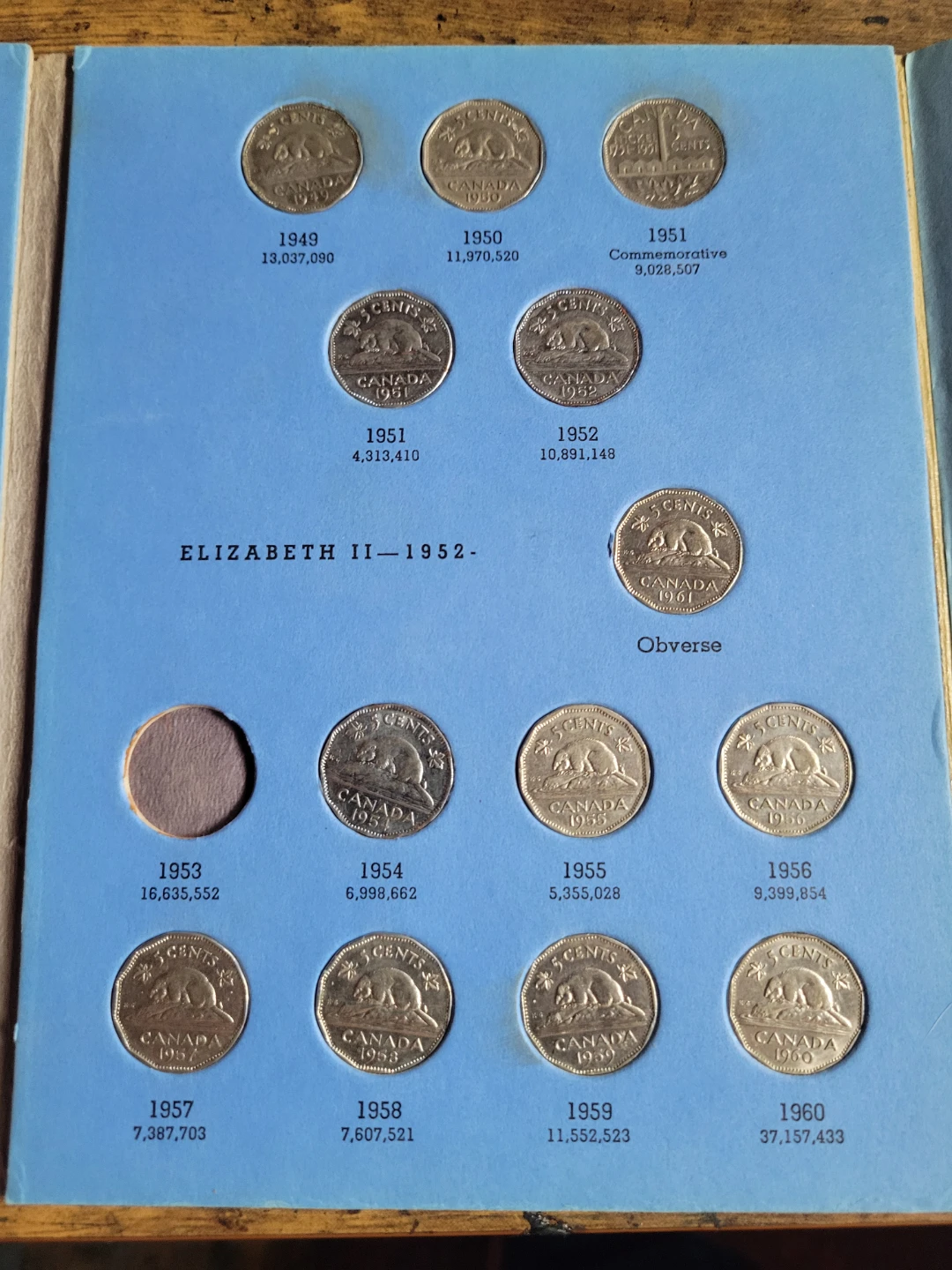 Whitman Canadian Nickels Collection Album 1922-1960 - photo 4