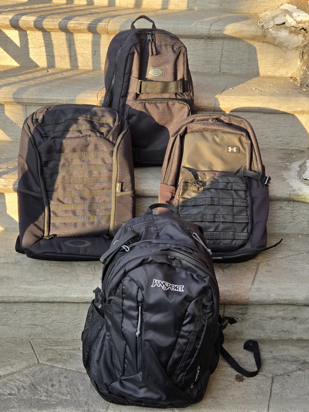 Backpacks for sale, read.