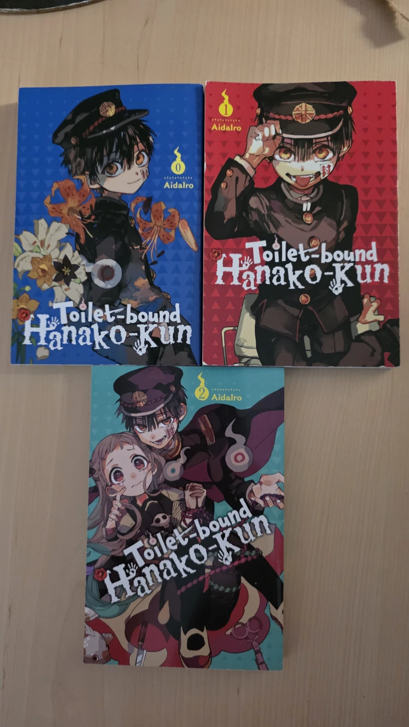 Toilet-bound Hanako-Kun Manga Volumes 0, 1, and 2