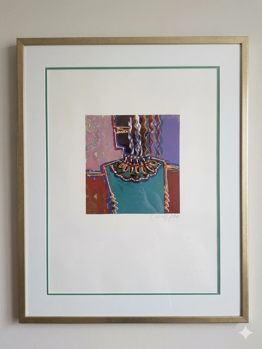 Original Cecilia Mayr Mixed Media Painting "Carnaval Life"