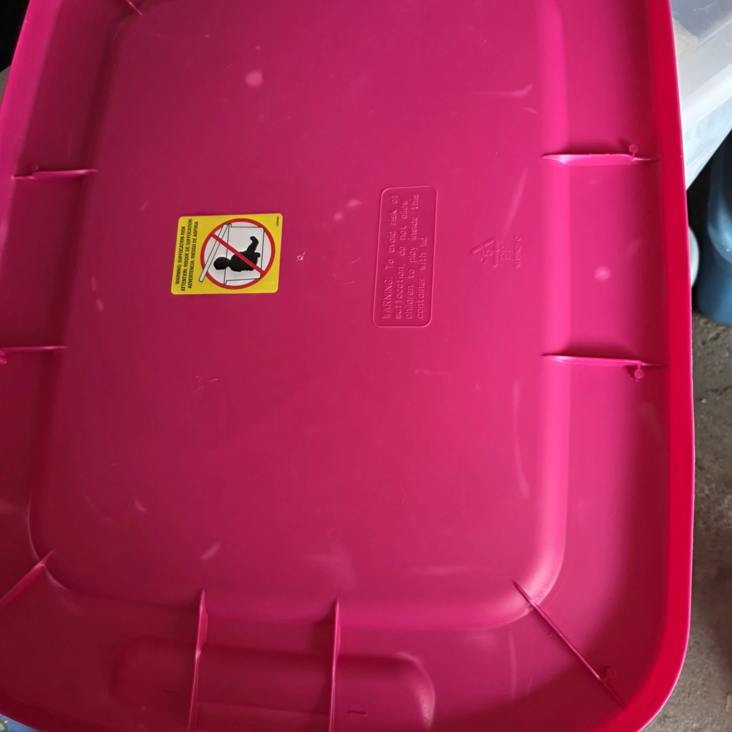 Sterilite Pink Storage Bin with Lid - photo 3