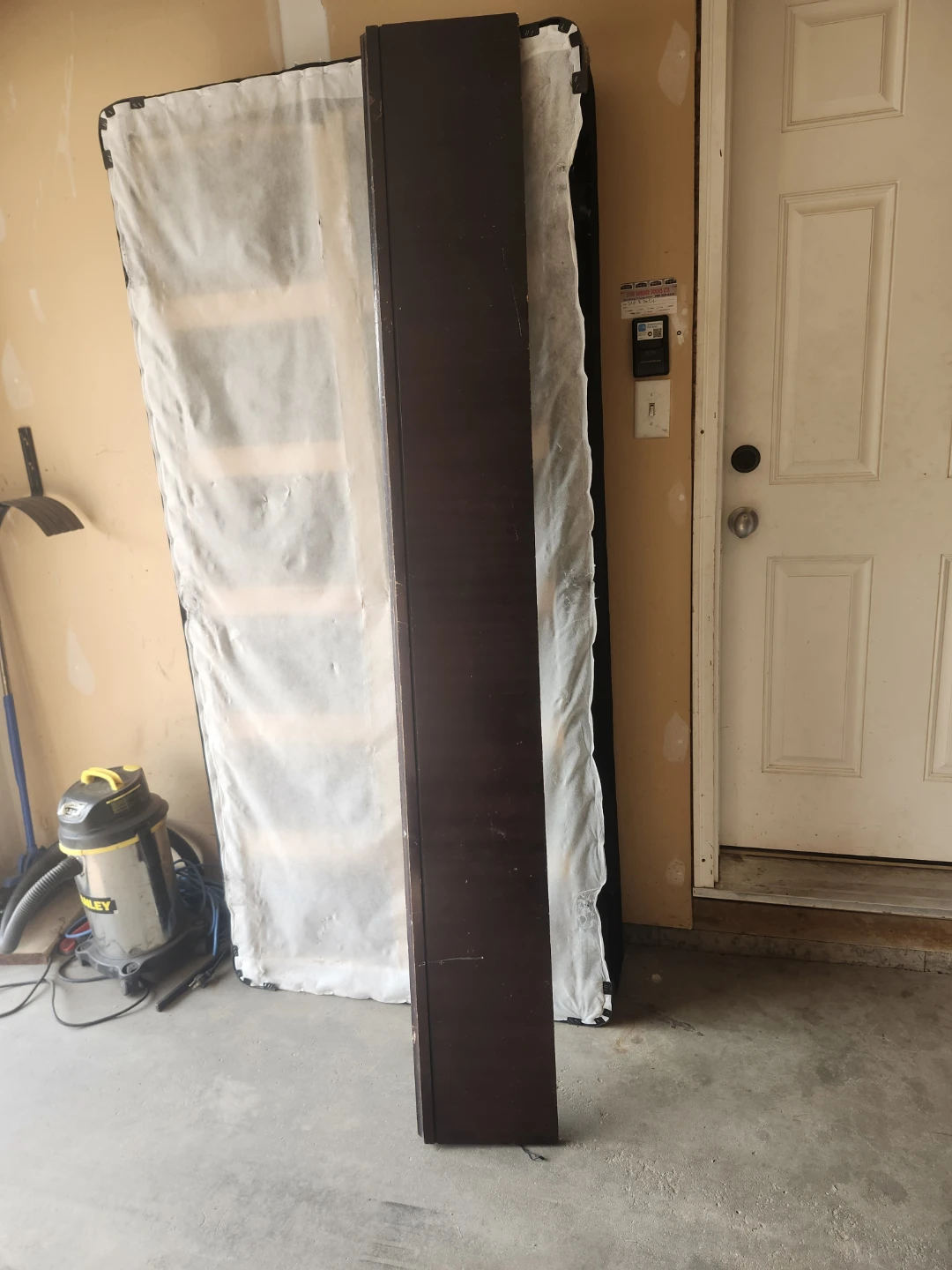 Dark Wood  king size Bed Frame Headboard and Footboard Pieces - photo 4