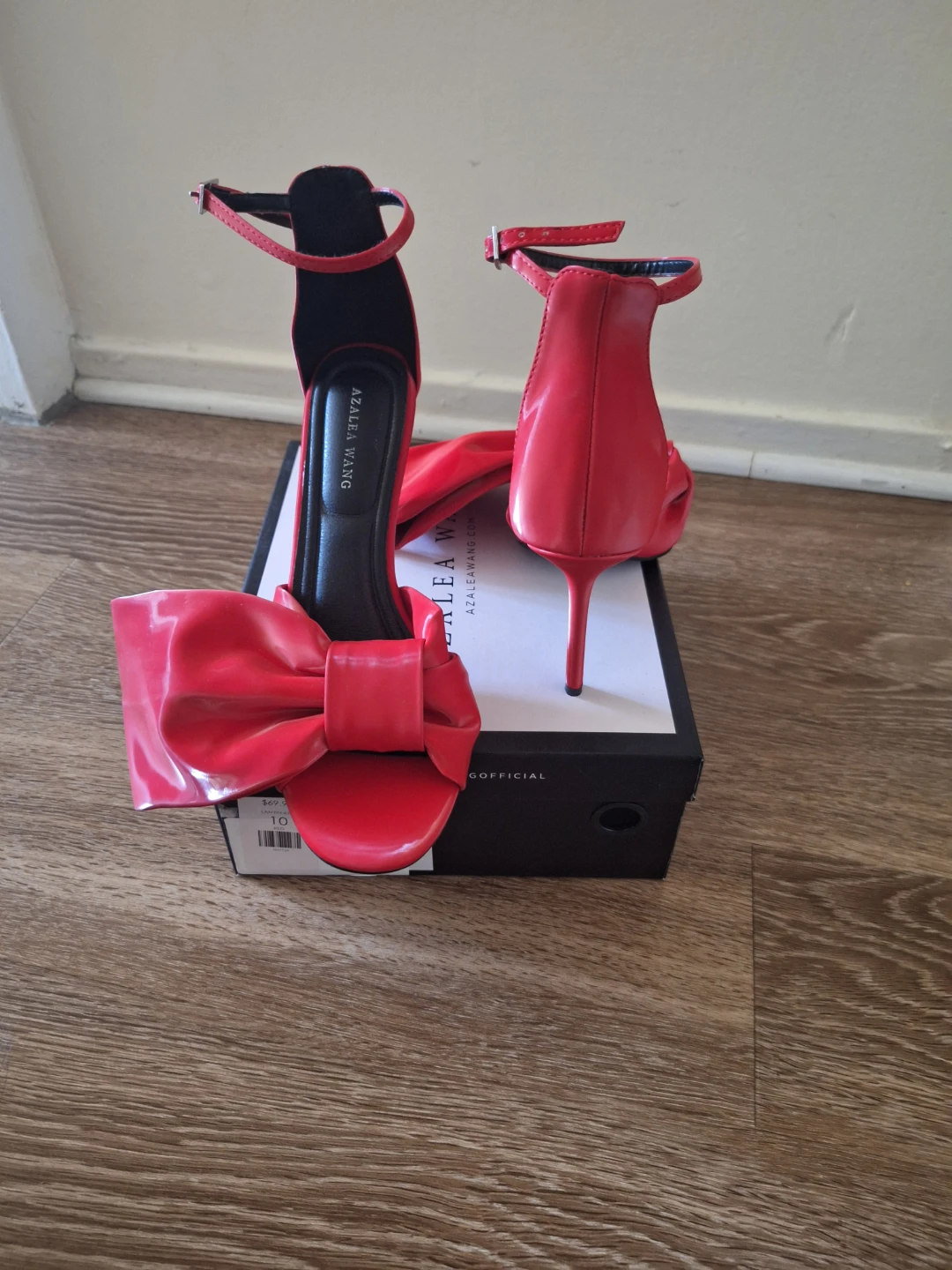 Azalea Wang Red Bow Heels Size 10 - photo 4