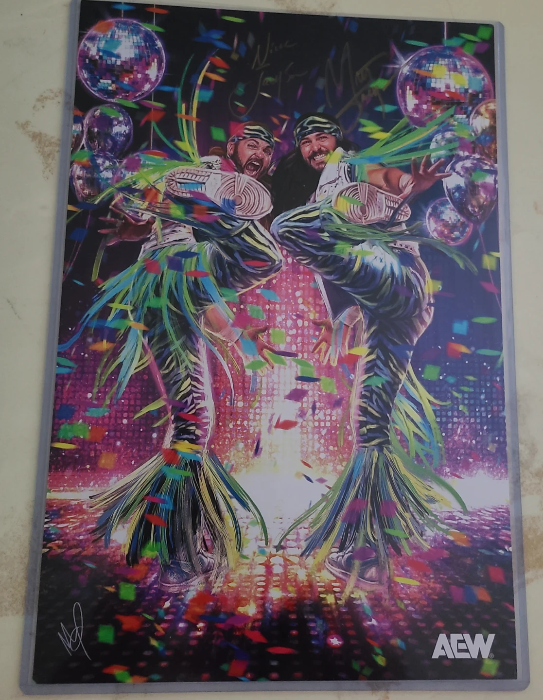 The Young Bucks Signed Poster(13x19)with COA