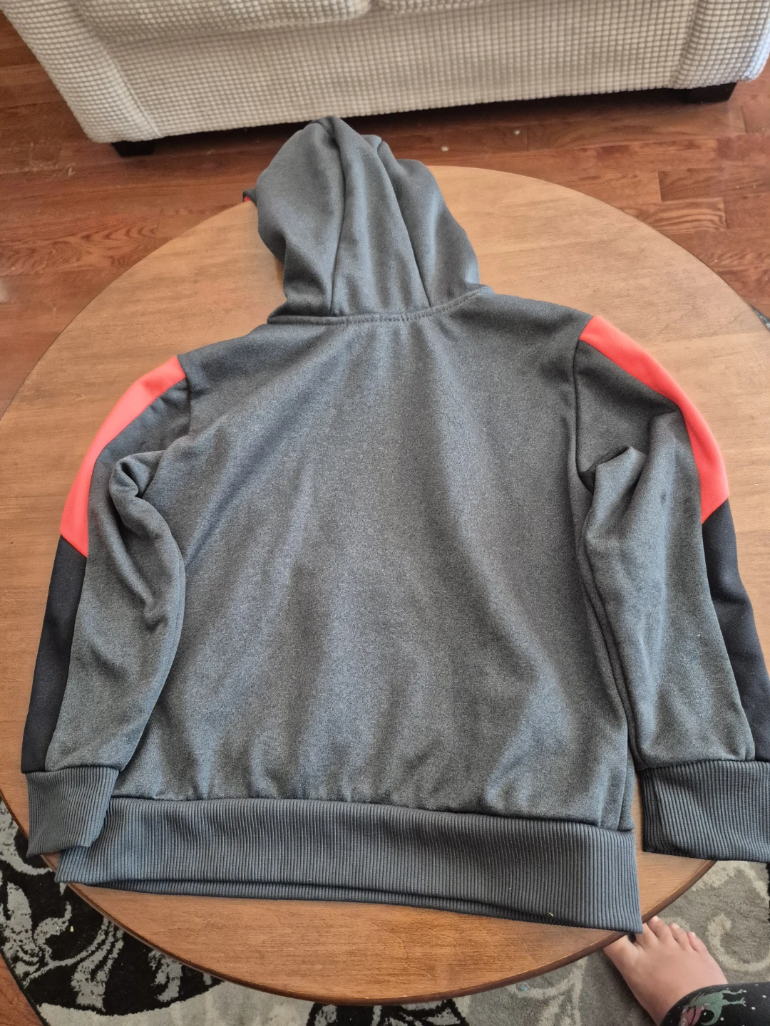 Athletic Works Grey Hoodie with Orange Accents - photo 2