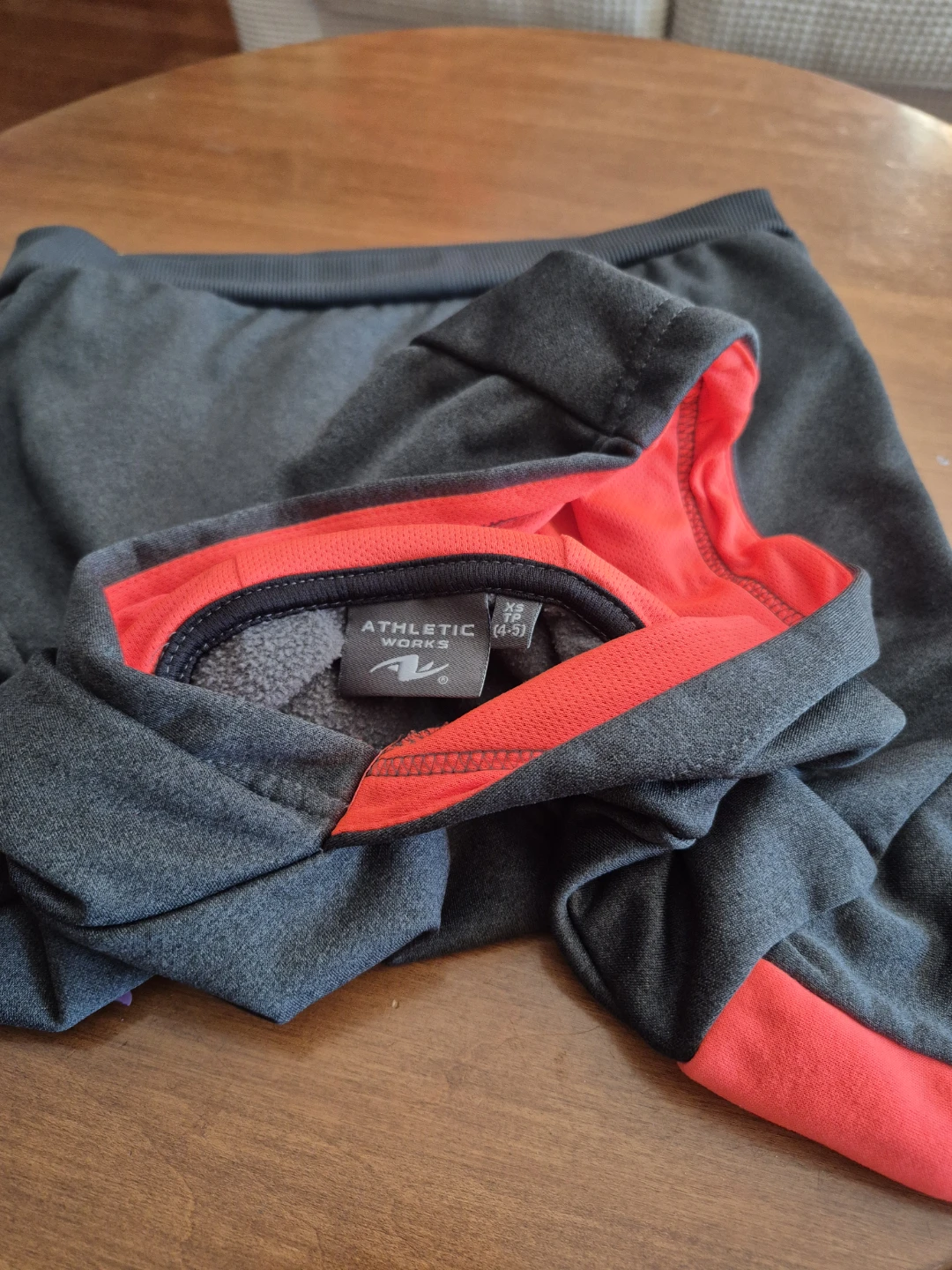 Athletic Works Grey Hoodie with Orange Accents - photo 3