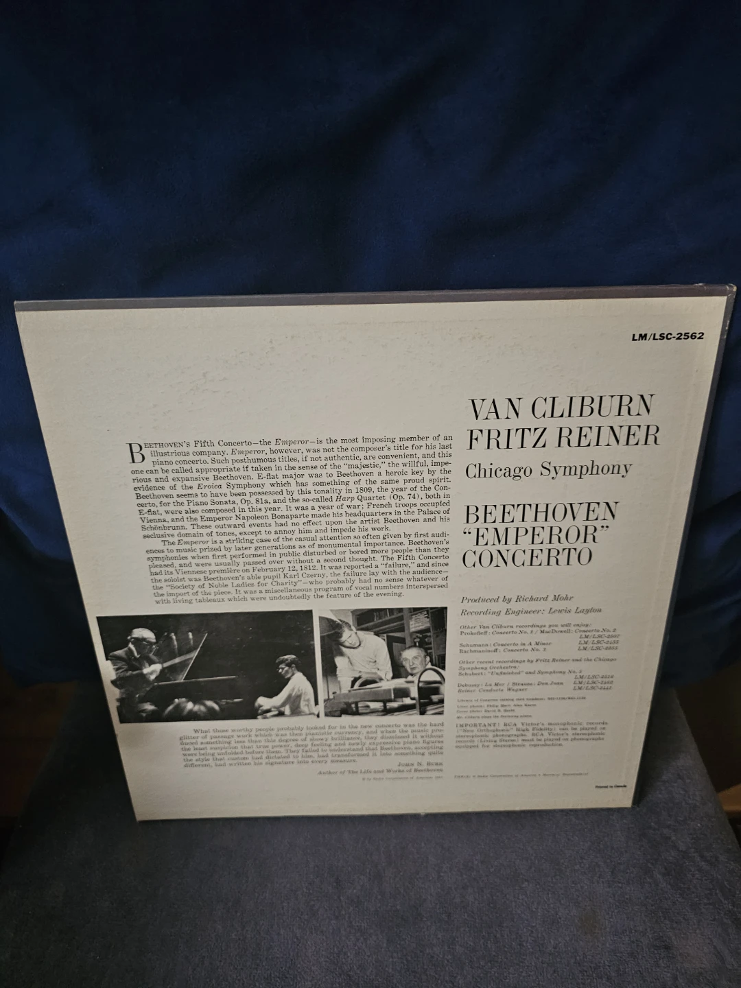 RCA Victor Beethoven "Emperor" Concerto Vinyl Record - photo 2